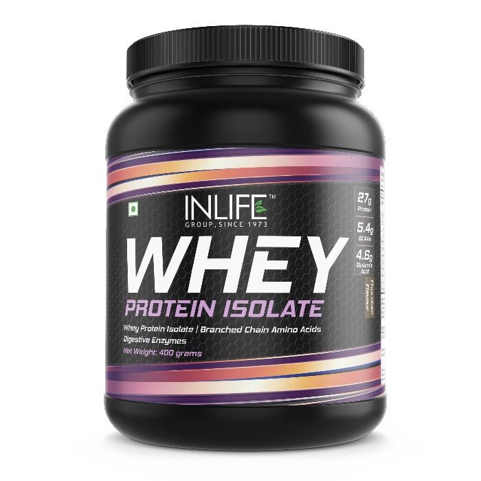 Inlife Pure Whey Protein Isolate Powder Supplement | Chocolate Flavor