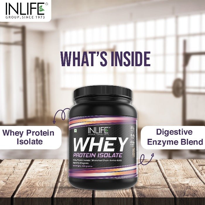 Inlife Pure Whey Protein Isolate Powder Supplement | Chocolate Flavor - 5