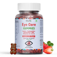 Inlife Eye Care Supplement with Lutein, Zeaxanthin, Omega 3 Gummies | Strawberry Flavor 30 Gummies
