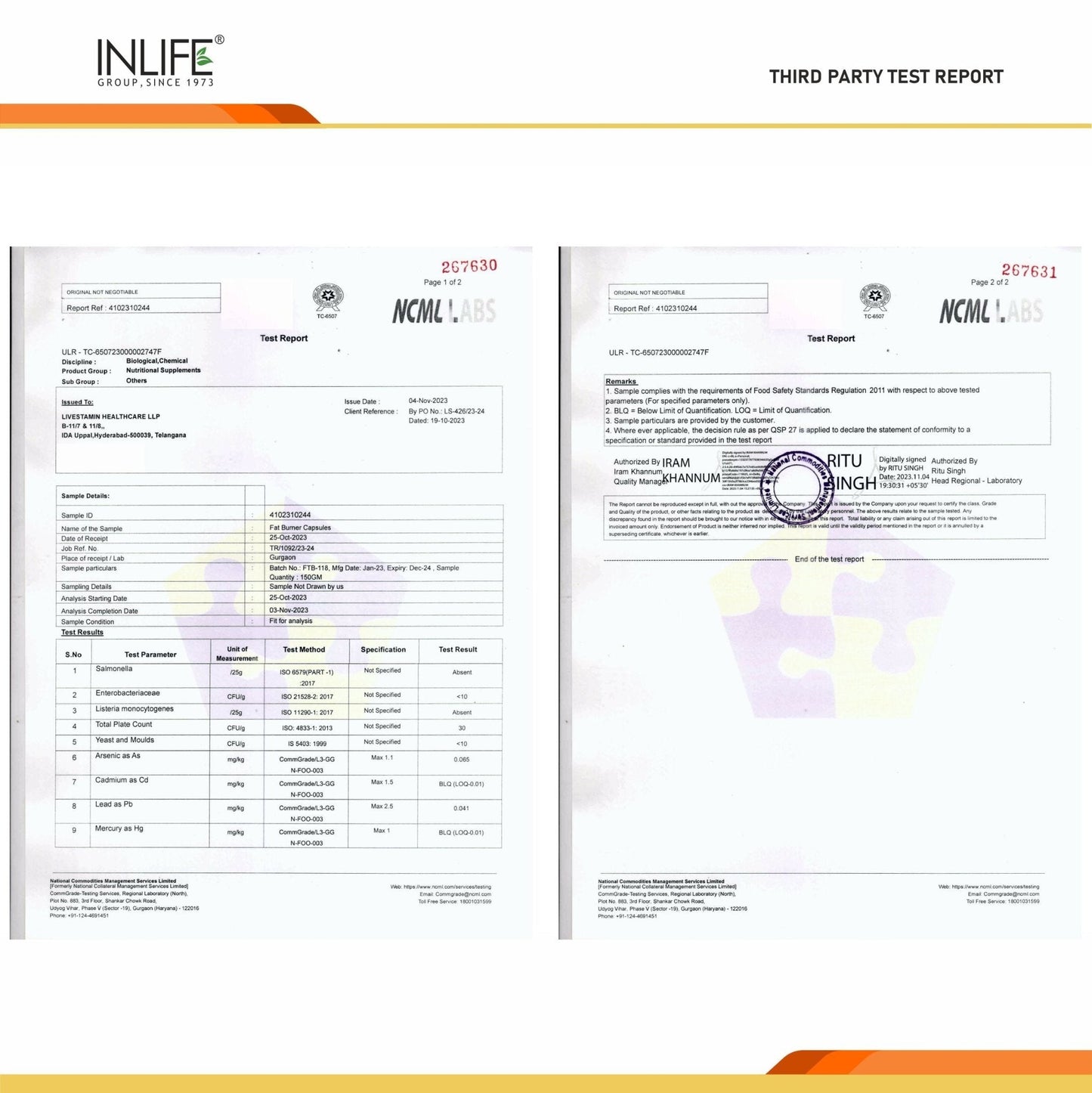 Inlife Fat Burner Supplement for Men & Women | Veg. Capsules - 11