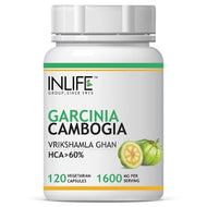 Inlife Garcinia Cambogia Extract Supplement | 1600mg 120 Veg. Capsules
