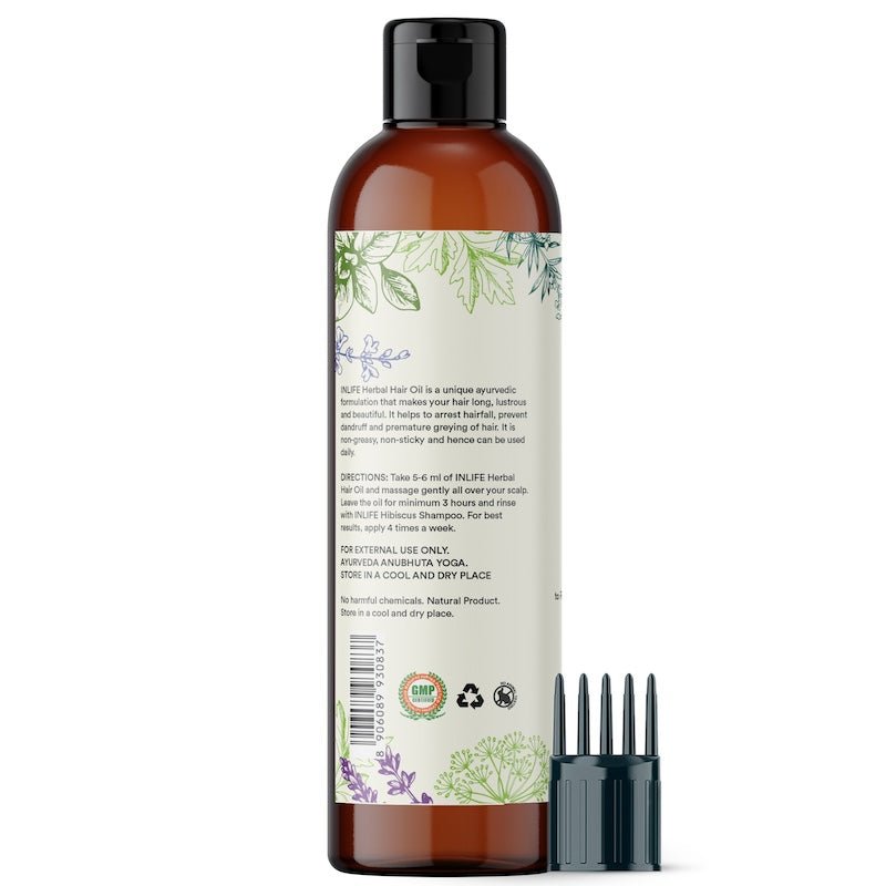 Inlife Herbal Hair Oil with Auxina Trichogena and 27 Herbs | 200ml
