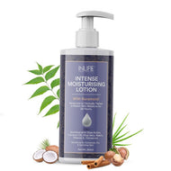 Inlife Intense Moisturizing Lotion | With Keramoist, Shea Butter, Coconut Oil, Aloe Vera, Neem, Vitamin E | 250ml