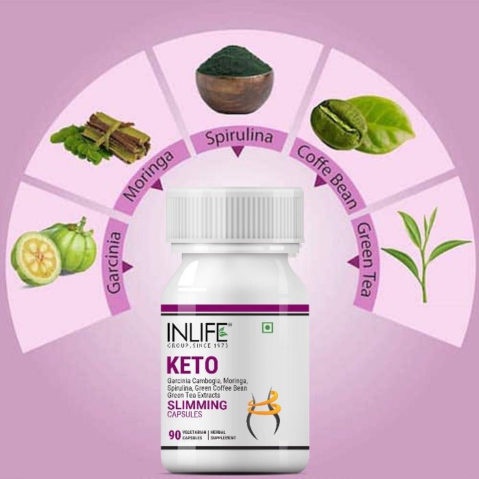 Inlife Keto Slimming Supplement |90 Vegetarian Capsules