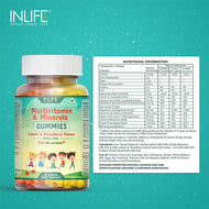 Inlife Multivitamin & Minerals Gummies | Lemon & Strawberry Flavor