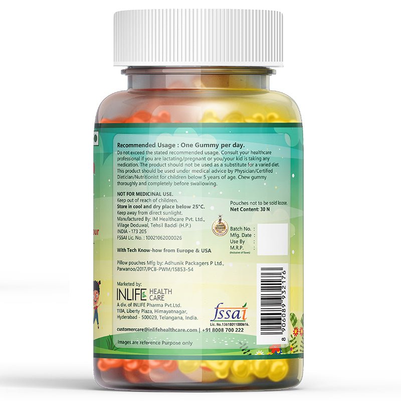 Inlife Multivitamin & Minerals Gummies | Lemon & Strawberry Flavor - 5