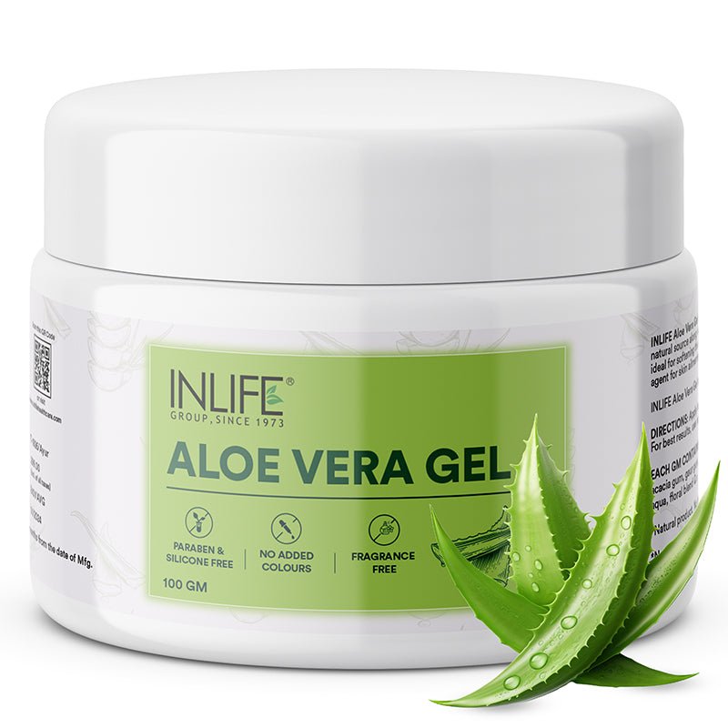 Inlife Pure Aloe Vera Gel | Natural Skincare Delight | 100gms