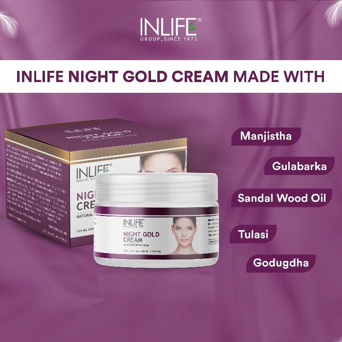 Inlife Natural Night Gold Face Cream | 50g