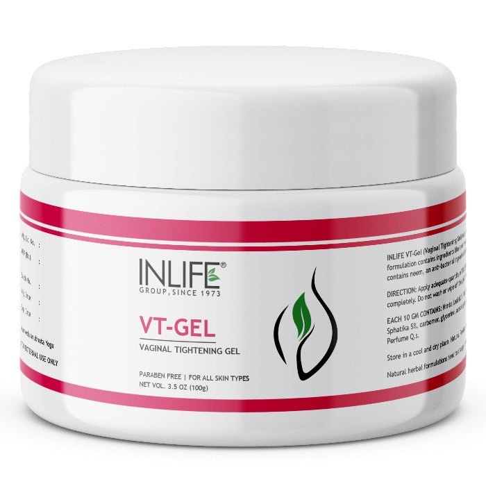 Inlife Natural VT Gel for Women | Ayurvedic Intimate Care Gel with Neem, Sandalwood Oil & Vitamin E | Herbal Blend for Daily Hygiene | 100g