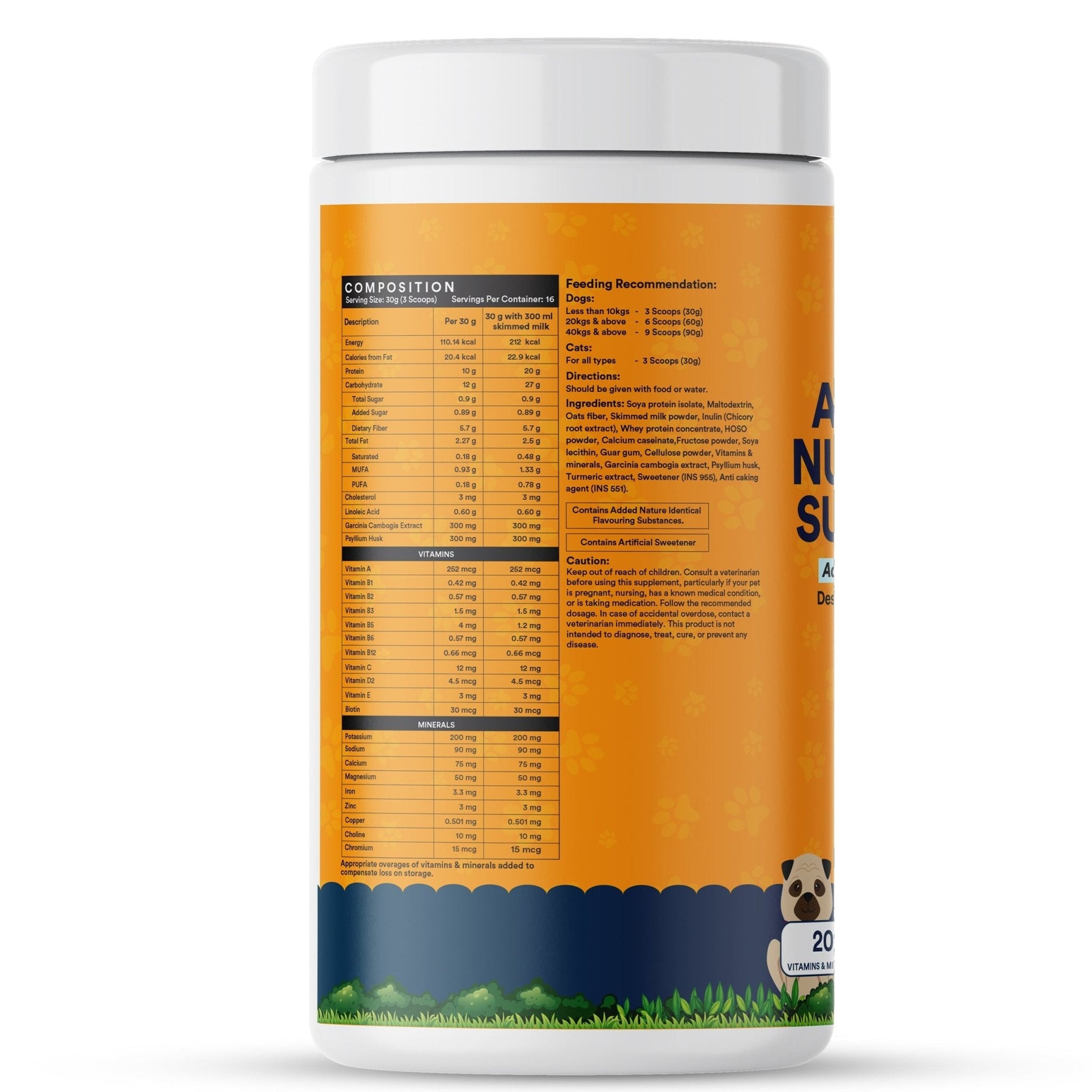 Inlife Nutritional Meal Mix Powder for Dogs, Cats, Pets | Advanced Multi-Nutrient Formula
