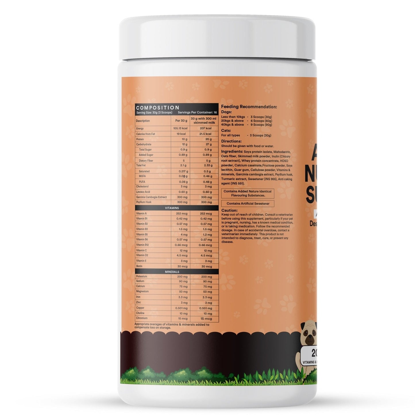 Inlife Nutritional Meal Mix Powder for Dogs, Cats, Pets | Advanced Multi-Nutrient Formula - 6