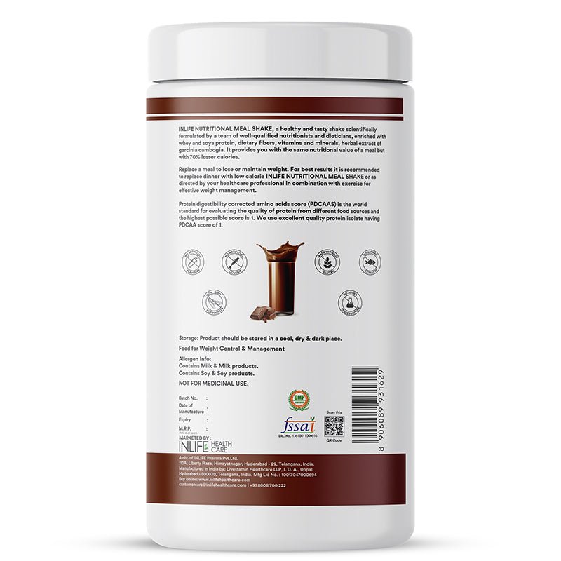 Inlife Nutritional Meal Replacement Shake | 500gms - 9