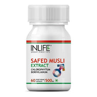 Inlife Safed Musli Extract Supplement |500mg | 60 Veg. Capsules
