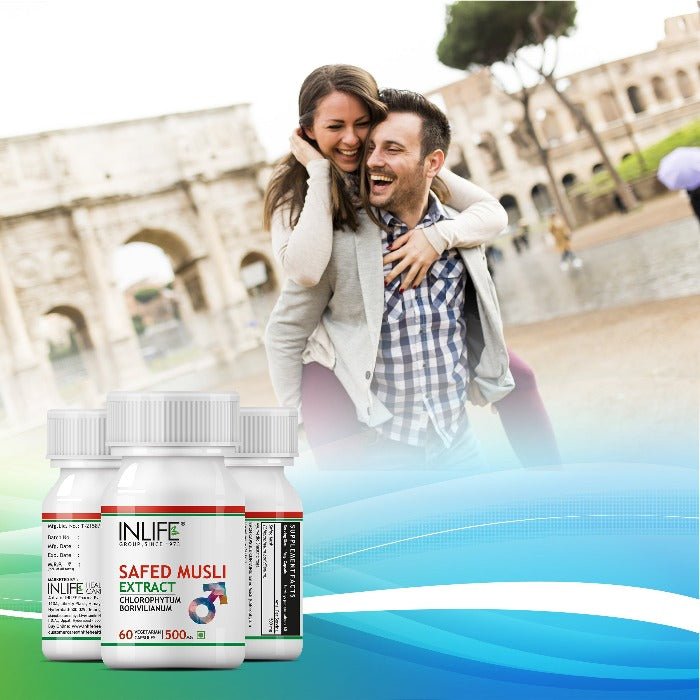 Inlife Safed Musli Extract Supplement |500mg | 60 Veg. Capsules