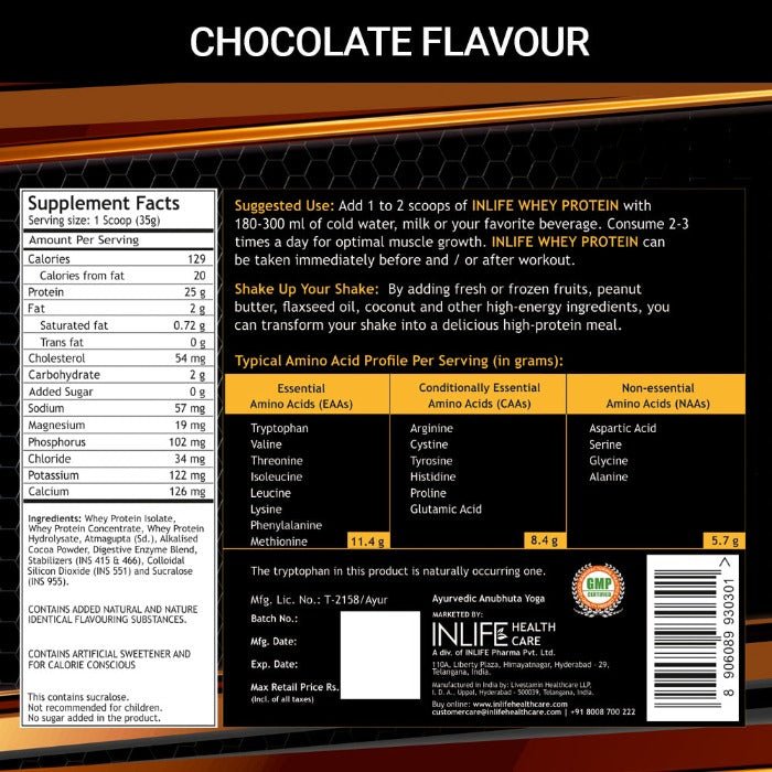 Inlife Whey Protein Powder Supplement - 3