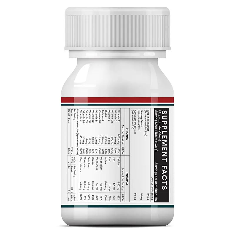 Inlife Multivitamin and Mineral for Men | 60 Vegetarian Tablets