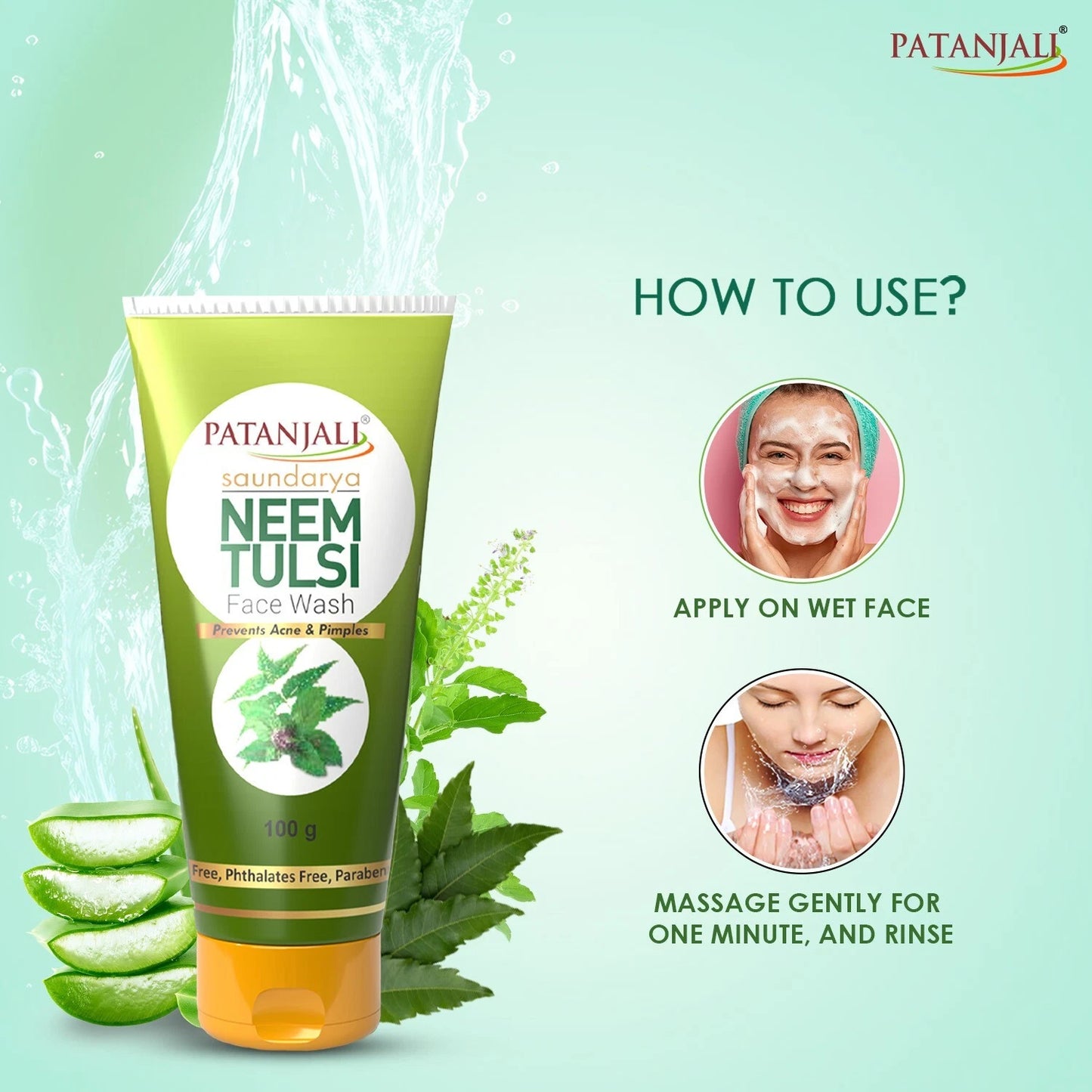 Patanjali Saundarya Neem-tulsi Face Wash