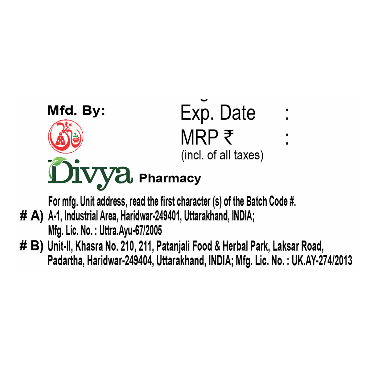 Divya Neurogrit Gold 20 Tablets