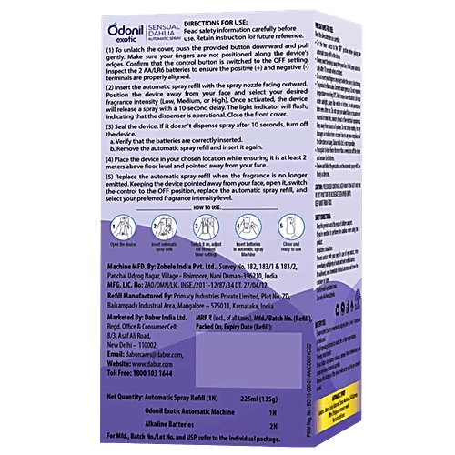 Odonil Exotic Automatic Spray Sensual Dahlia Refill
                    
                      - 225ml