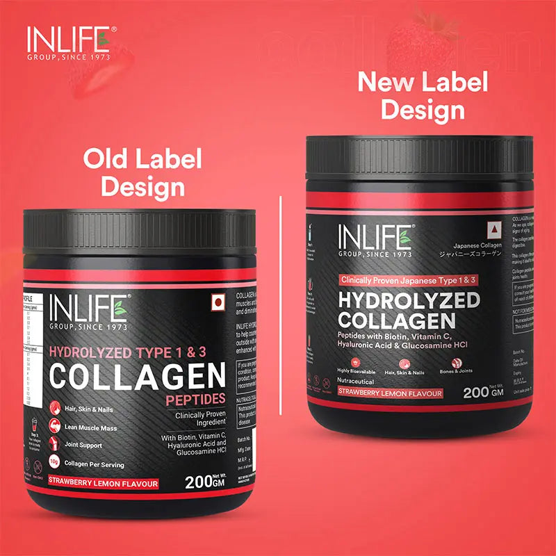 Inlife Hydrolyzed Japanese Collagen Peptides | with Biotin, Hyaluronic Acid & Glucosamine HCl | 200g Powder - 21