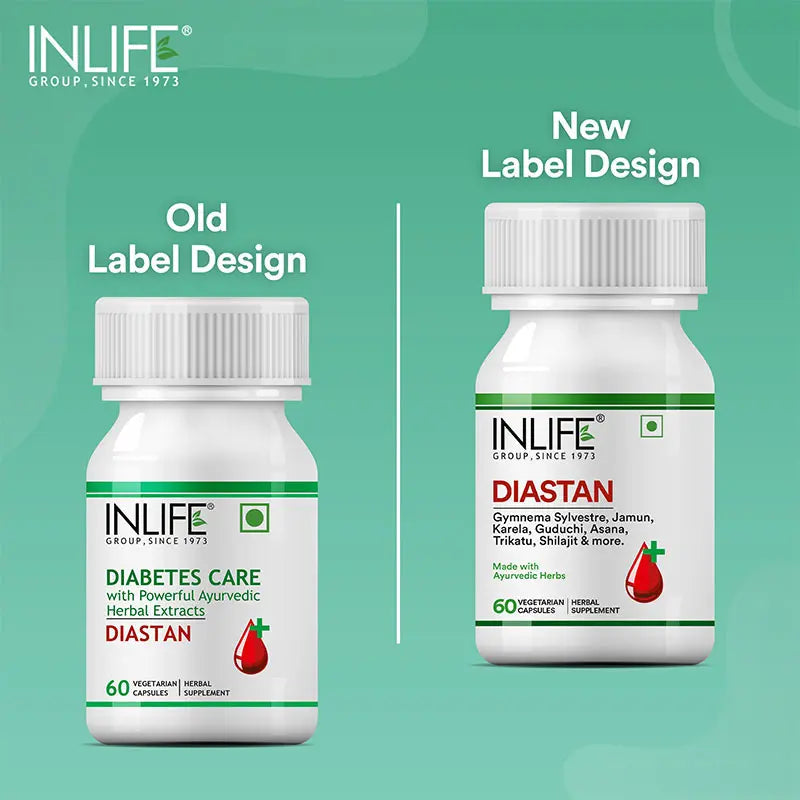 Inlife  Diastan Capsules Herbal Ayurvedic 60 Capsules