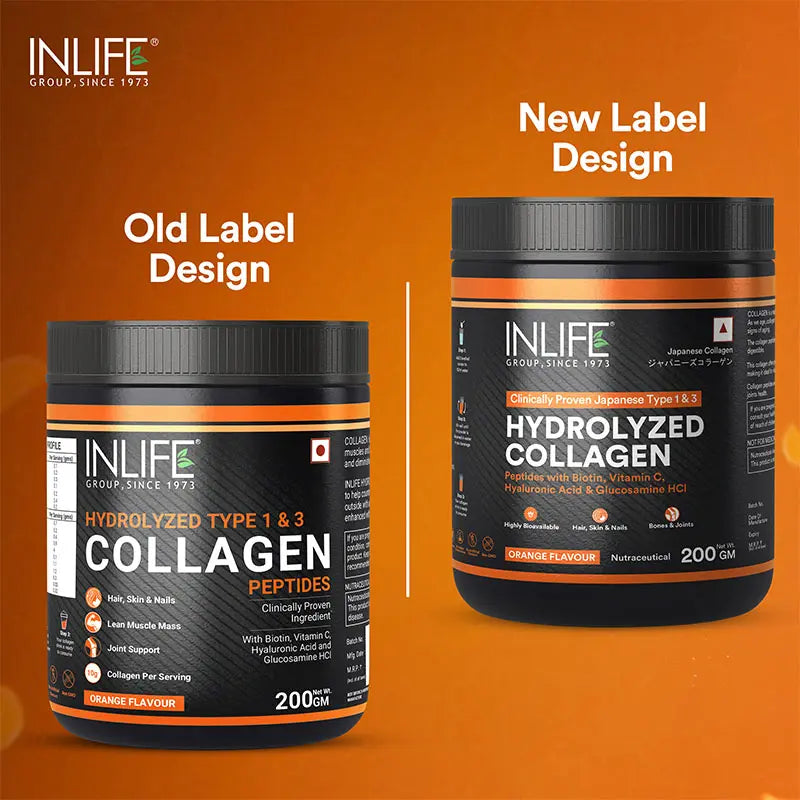 Inlife Hydrolyzed Japanese Collagen Peptides | with Biotin, Hyaluronic Acid & Glucosamine HCl | 200g Powder - 5