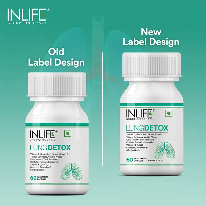 Inlife Lung Detox Supplement | Veg Capsules - 5