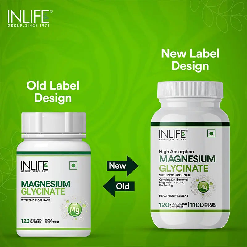 Inlife Vitamin B12, D3 5000 IU & Magnesium Glycinate Combo | Supports Bone & Nerve Health - 9