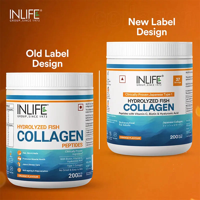 Inlife Japanese Marine Fish Collagen Supplements for Women & Men | Clinically Proven Ingredient | 200g Powder - 6