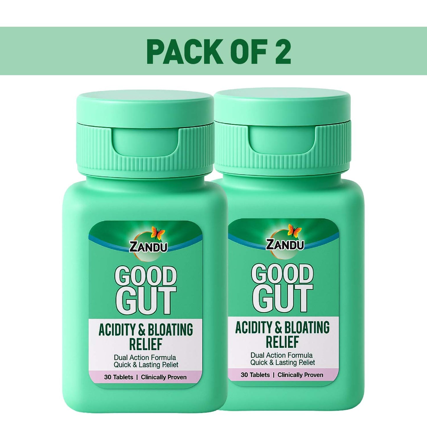 Zandu Good Gut Acidity & Bloating Relief 30 Tablets