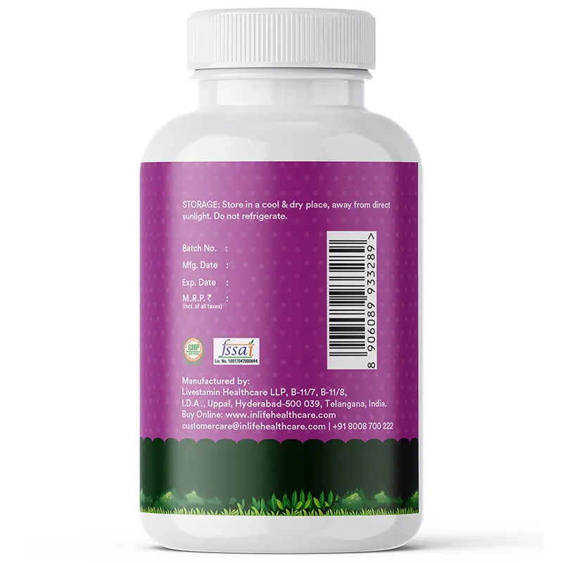 Inlife Milk Thistle Capsules for Dogs & Cats | 400mg | Veg. Capsules - 4