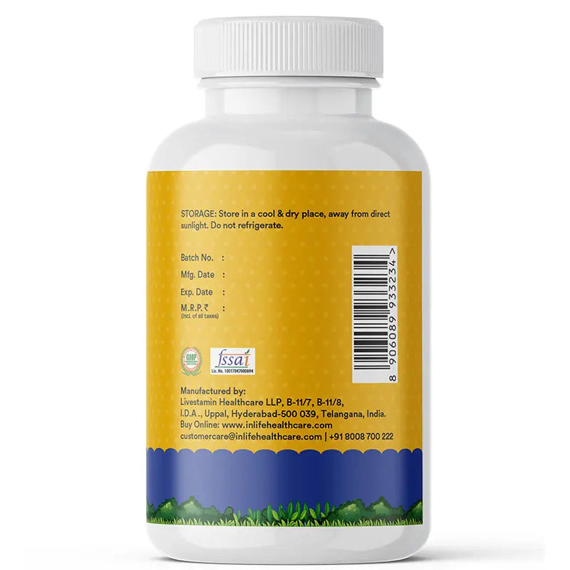 Inlife Glucosamine Tablets for Dogs & Cats | With MSM Calcium & Vitamin D3 60 Tablets