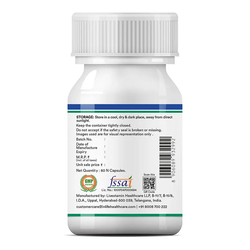 Inlife Eye Health Supplement with Bilberry, Zeaxanthin | Veg. Capsules - 7