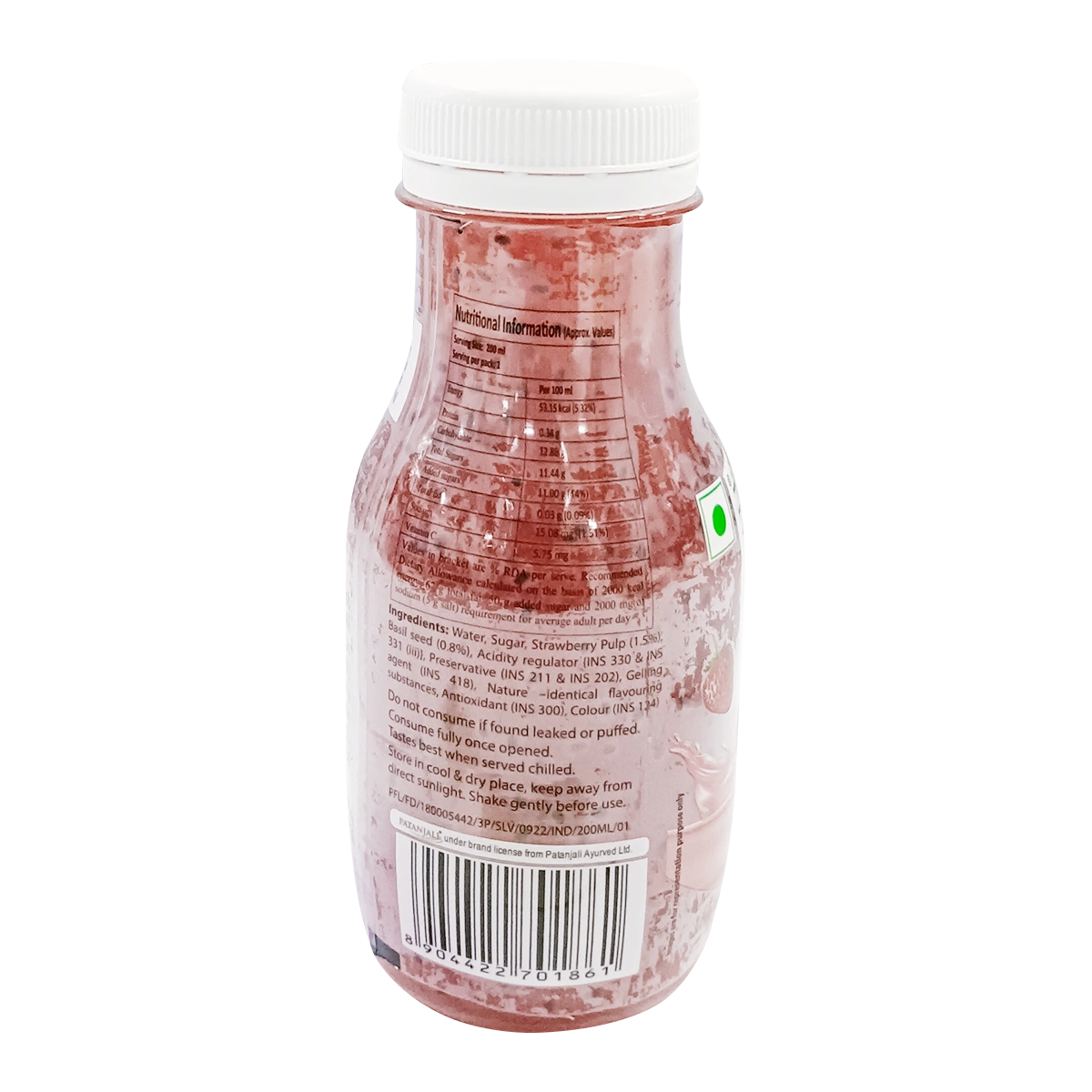 Patanjali Strawberry Basil Drink 200ml