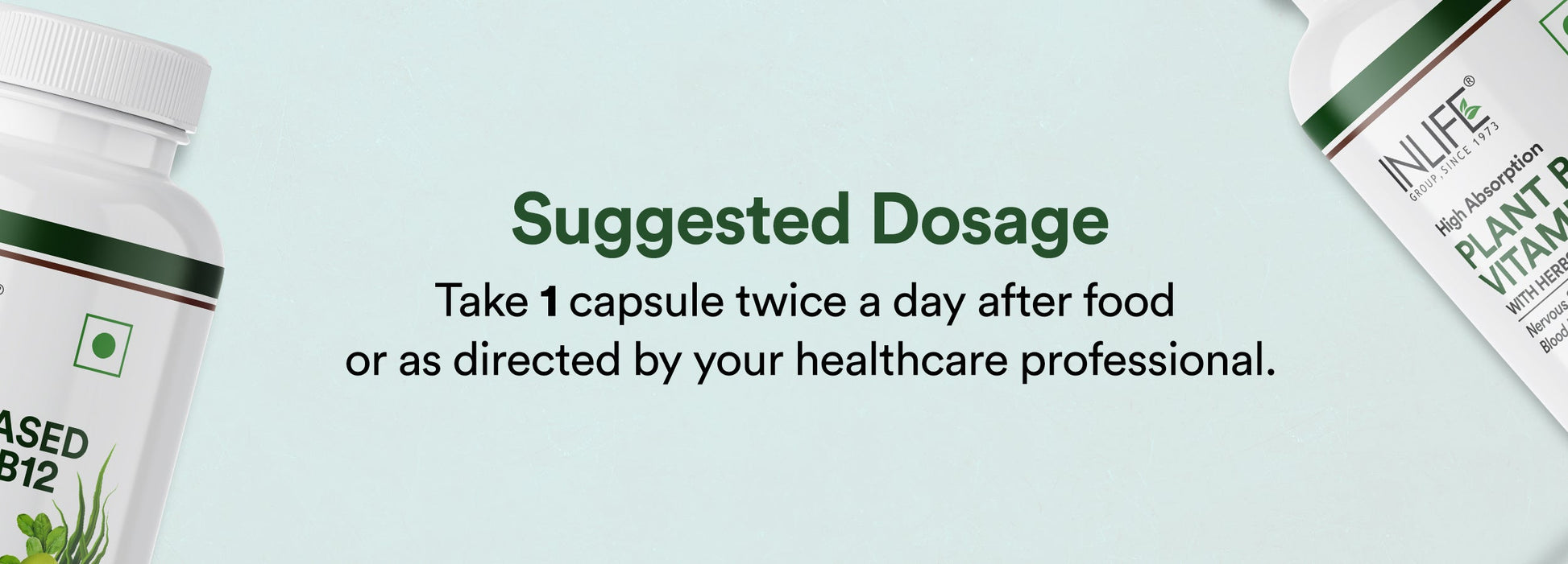 Inlife Plant-Based Vitamin B12 Supplement | 120 Veg. Capsules