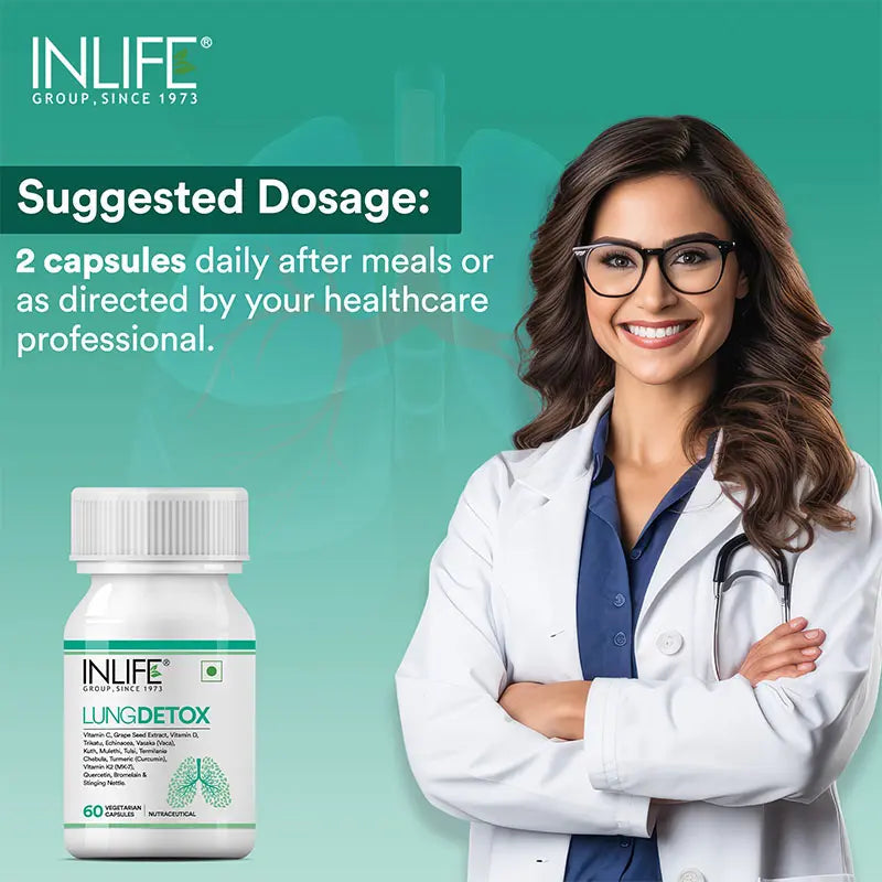 Inlife Lung Detox Supplement | Veg Capsules - 4