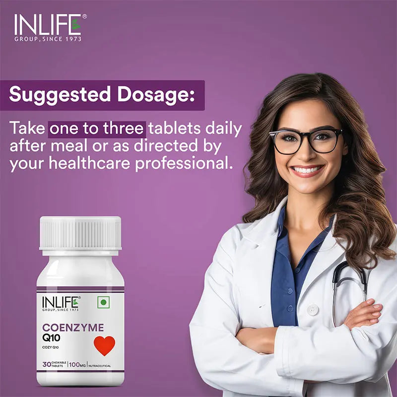 Inlife Coenzyme Q10 (CoQ10) 100 mg |Ubiquinone Tablets - 4