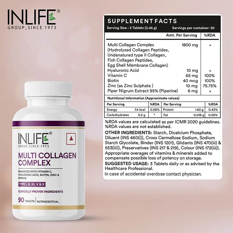 Inlife Multi Collagen Complex Tablets - 4