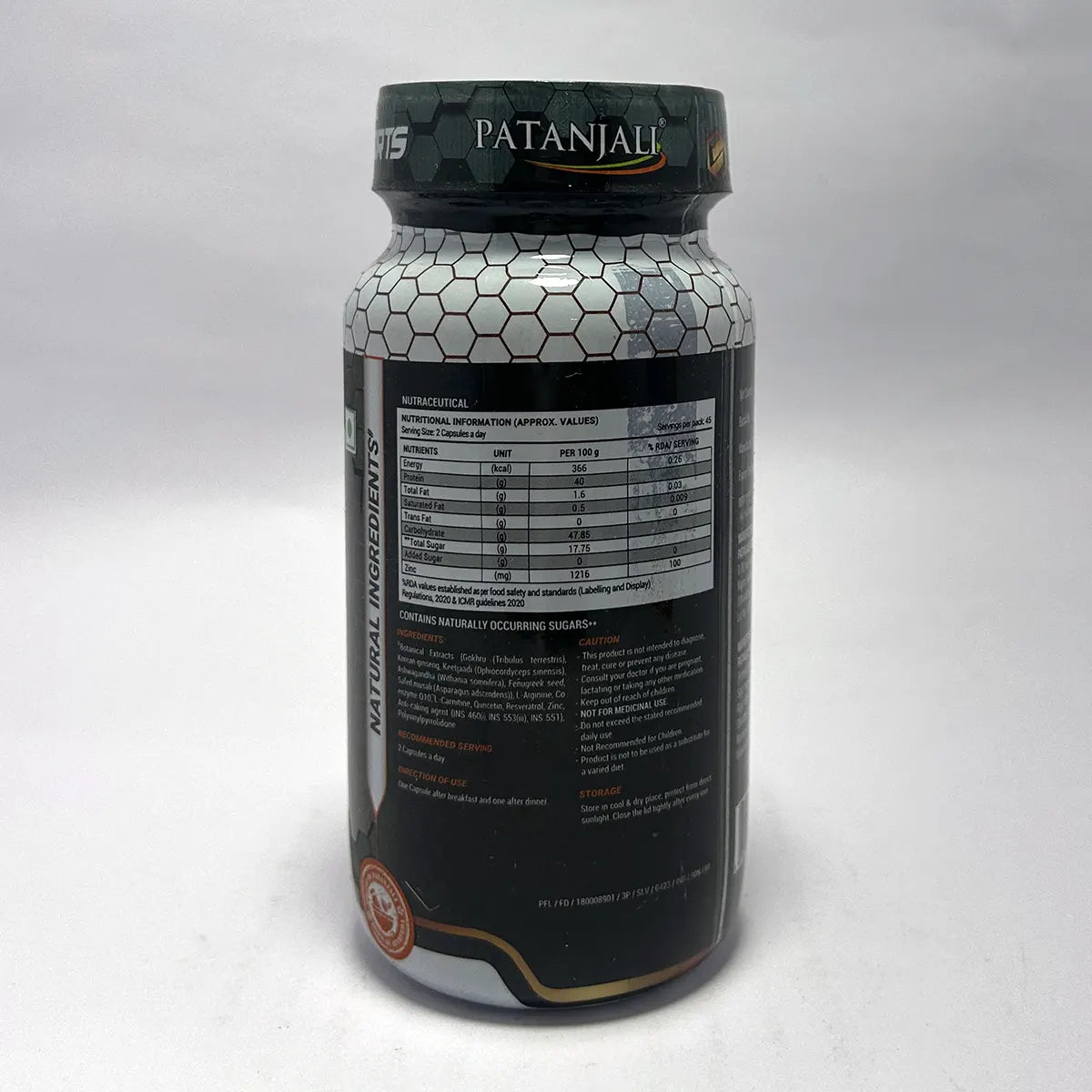 Patanjali Nutrela Sports Testo Booster 90 capsules