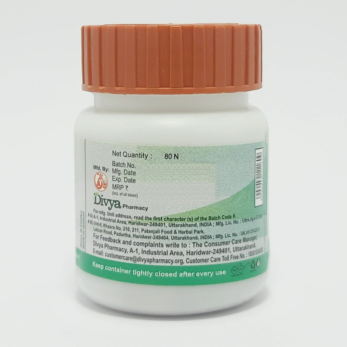 Patanjali Tribhuvankirti Ras 80 Tablets