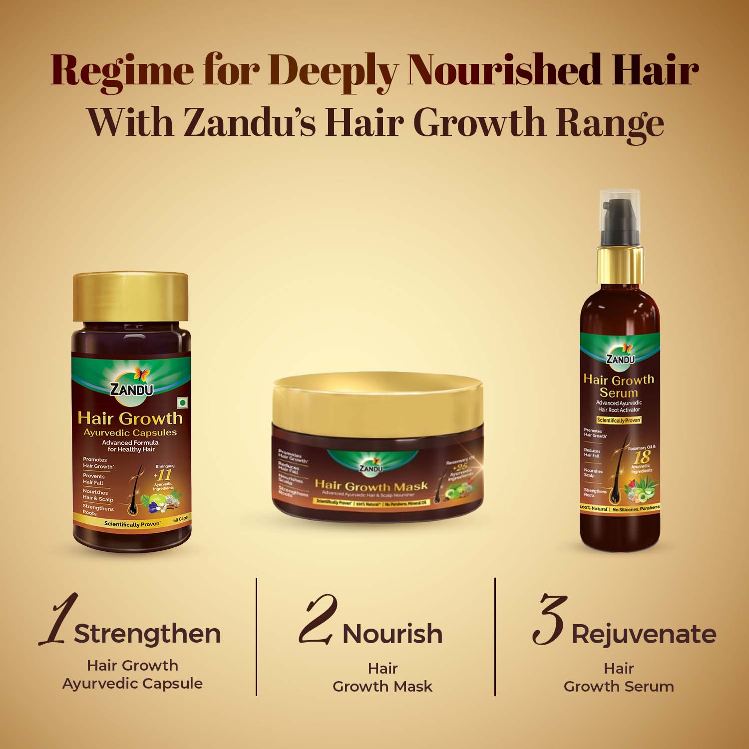 Zandu Ayurvedic Hair Growth 60 Capsule